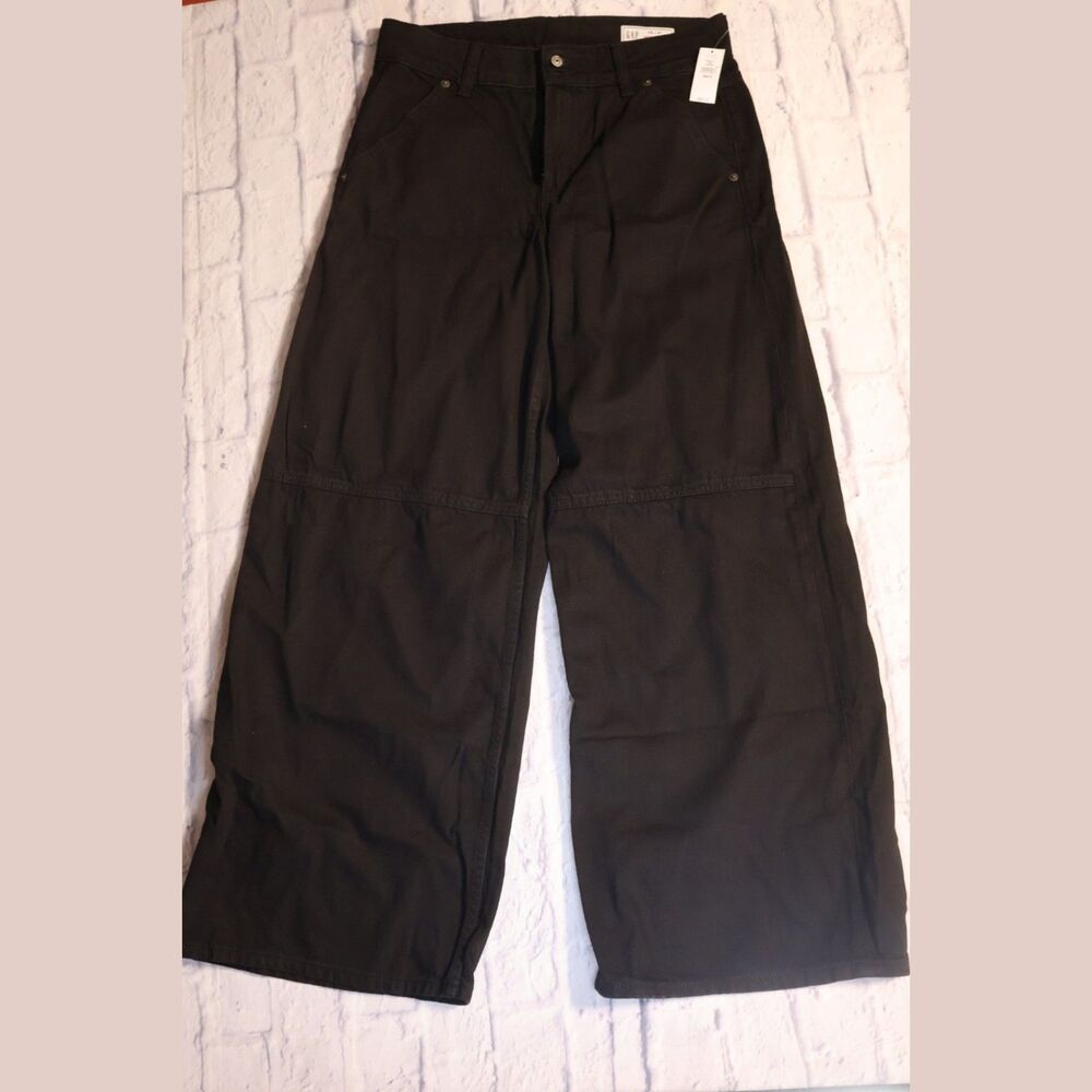 Gap Women's Mid Rise Double-Knee Barrel Utility Pants size 28/6R